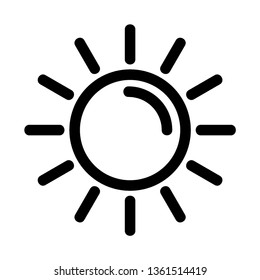 Sun icon. Trendy vector summer symbol for website design, web button, mobile app. - Vector