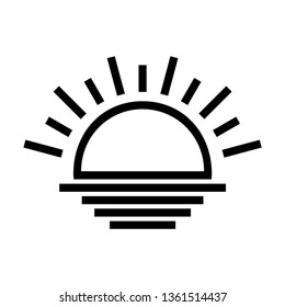 Sun icon. Trendy vector summer symbol for website design, web button, mobile app. - Vector