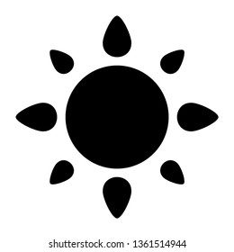 Sun icon. Trendy vector summer symbol for website design, web button, mobile app. - Vector