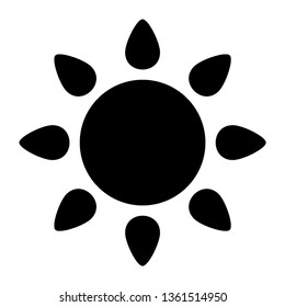 Sun icon. Trendy vector summer symbol for website design, web button, mobile app. - Vector