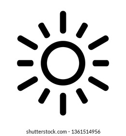 Sun icon. Trendy vector summer symbol for website design, web button, mobile app. - Vector