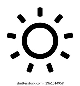 Sun icon. Trendy vector summer symbol for website design, web button, mobile app. - Vector