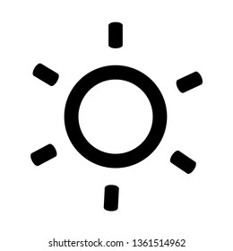 Sun icon. Trendy vector summer symbol for website design, web button, mobile app. - Vector