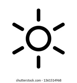 Sun icon. Trendy vector summer symbol for website design, web button, mobile app. - Vector