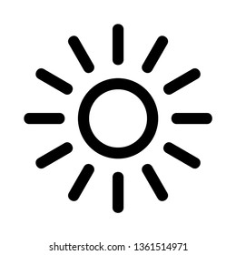 Sun icon. Trendy vector summer symbol for website design, web button, mobile app. - Vector