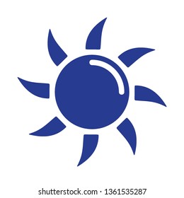 Sun icon. Trendy vector summer symbol for website design, web button, mobile app. - Vector