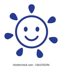 Sun icon. Trendy vector summer symbol for website design, web button, mobile app. - Vector