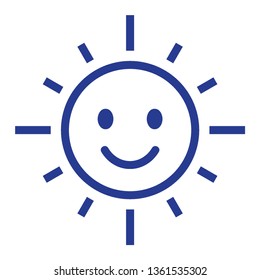 Sun icon. Trendy vector summer symbol for website design, web button, mobile app. - Vector