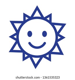 Sun icon. Trendy vector summer symbol for website design, web button, mobile app. - Vector