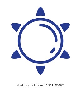 Sun icon. Trendy vector summer symbol for website design, web button, mobile app. - Vector