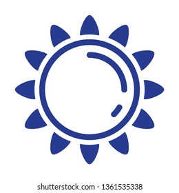 Sun icon. Trendy vector summer symbol for website design, web button, mobile app. - Vector