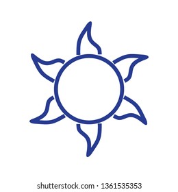 Sun icon. Trendy vector summer symbol for website design, web button, mobile app. - Vector
