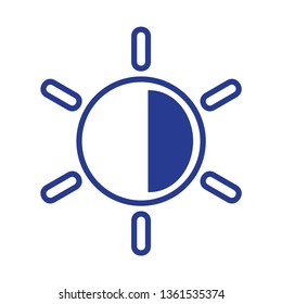 Sun icon. Trendy vector summer symbol for website design, web button, mobile app. - Vector