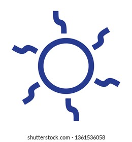 Sun icon. Trendy vector summer symbol for website design, web button, mobile app. - Vector