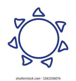 Sun icon. Trendy vector summer symbol for website design, web button, mobile app. - Vector