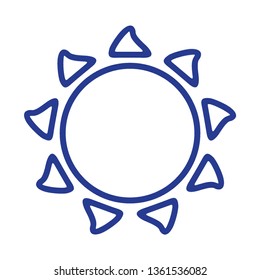 Sun icon. Trendy vector summer symbol for website design, web button, mobile app. - Vector