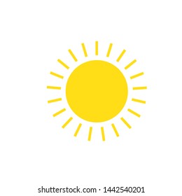 Sun icon. Trendy vector summer symbol.
