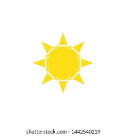 Sun icon. Trendy vector summer symbol.