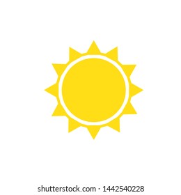 Sun icon. Trendy vector summer symbol.