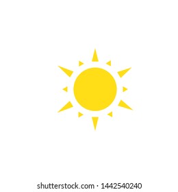 Sun icon. Trendy vector summer symbol.