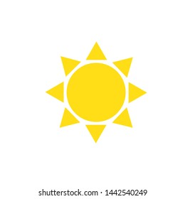Sun icon. Trendy vector summer symbol.