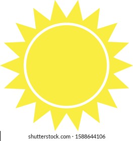 Sun icon. Trendy vector summer symbol for website design, web button, mobile app.