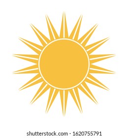 Sun icon. Trendy vector summer symbol for website design, web button, mobile app.