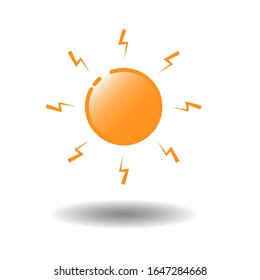Sun icon. Trendy vector summer symbol for website design, web, mobile app.