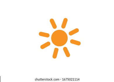 Sun icon. Trendy vector summer symbol for website design, web button, mobile app.