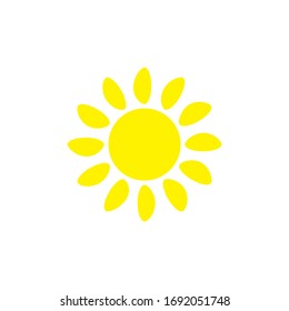 Sun icon. Trendy vector summer symbol.