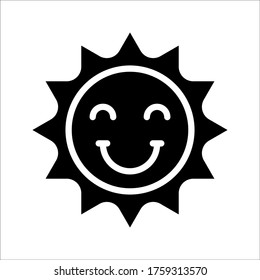 Sun icon. Trendy vector summer symbol for website design, web button, mobile app on white background