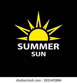Sun icon. Trendy vector summer symbol for website design, web button, mobile app. Vector illustration
