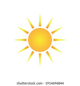 Icono de Sol. Símbolo de verano vector de moda.