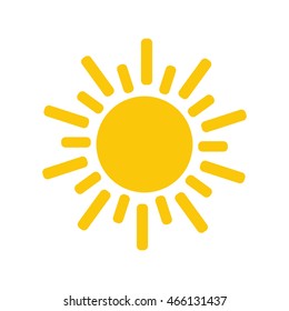 Sun icon. Trendy vector summer symbol for website design, web button, mobile app.