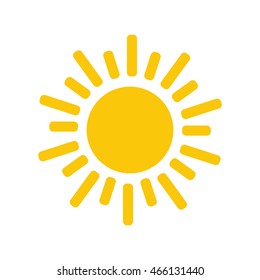Sun icon. Trendy vector summer symbol for website design, web button, mobile app.