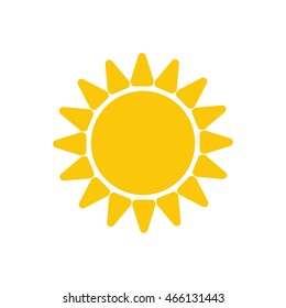 Sun icon. Trendy vector summer symbol for website design, web button, mobile app.