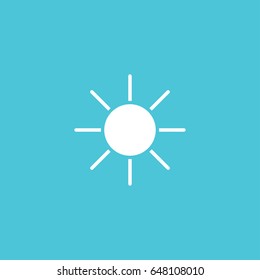 Sun icon. Trendy vector summer symbol for website design, web button, mobile app.