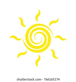 Sun icon. Trendy vector summer symbol for website design, web button, mobile app. Editable Stroke