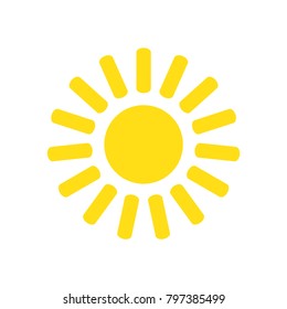 Sun icon. Trendy vector summer symbol for website design, web button, mobile app.