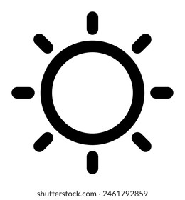 Sun icon for uiux, web, app, infographic, etc