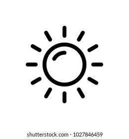 sun icon vector