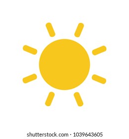 Sun icon vector