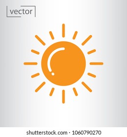 sun icon vector