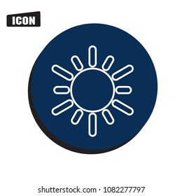 sun icon vector