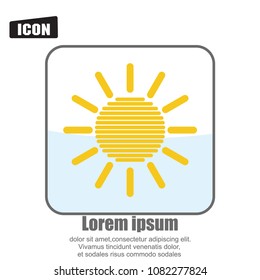 sun icon vector