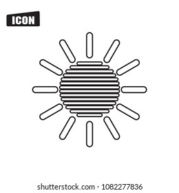 sun icon vector