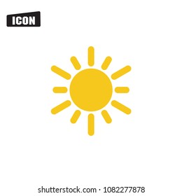 sun icon vector