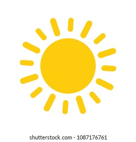 Sun icon vector