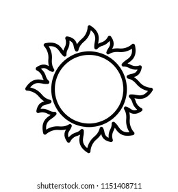 sun icon vector