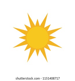 sun icon vector